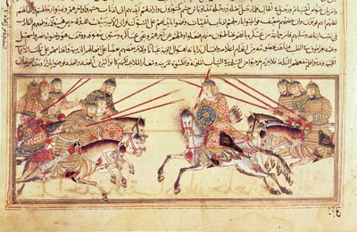 Battle Between Mongol Tribes, probably from the 